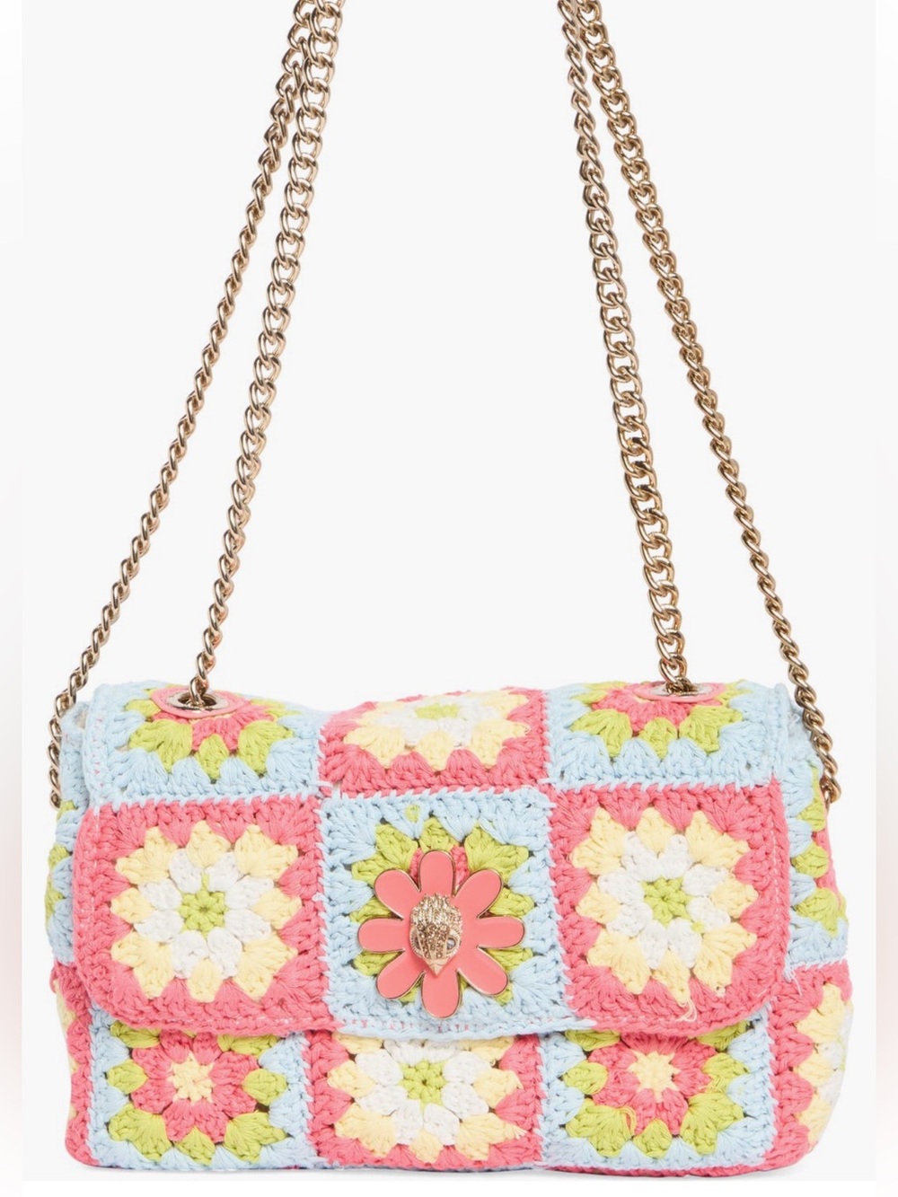 NWT Kurt Geiger medium crocheted shoulder bag